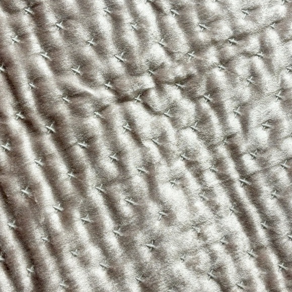 Mauve Brown Embroidered Pick Stitch Velvet Accent Pillow Cover Zip Close 20”X20” - Picture 3 of 5